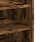 vidaXL - Nachtkastje - 45x50x50 - cm - bewerkt - hout - gerookt - eikenkleurig