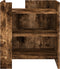 vidaXL - Nachtkastje - 45x50x50 - cm - bewerkt - hout - gerookt - eikenkleurig