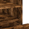 vidaXL - Nachtkastje - 45x50x50 - cm - bewerkt - hout - gerookt - eikenkleurig