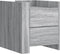 vidaXL - Nachtkastje - 45x50x50 - cm - bewerkt - hout - grijs - sonoma - eikenkleurig