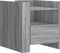 vidaXL - Nachtkastje - 45x50x50 - cm - bewerkt - hout - grijs - sonoma - eikenkleurig