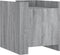vidaXL - Nachtkastje - 45x50x50 - cm - bewerkt - hout - grijs - sonoma - eikenkleurig