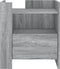 vidaXL - Nachtkastje - 45x50x50 - cm - bewerkt - hout - grijs - sonoma - eikenkleurig
