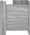 vidaXL - Nachtkastje - 45x50x50 - cm - bewerkt - hout - grijs - sonoma - eikenkleurig