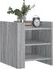 vidaXL - Nachtkastje - 45x50x50 - cm - bewerkt - hout - grijs - sonoma - eikenkleurig