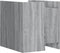 vidaXL - Nachtkastje - 45x50x50 - cm - bewerkt - hout - grijs - sonoma - eikenkleurig