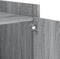 vidaXL - Nachtkastje - 45x50x50 - cm - bewerkt - hout - grijs - sonoma - eikenkleurig