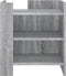 vidaXL - Nachtkastje - 45x50x50 - cm - bewerkt - hout - grijs - sonoma - eikenkleurig