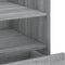 vidaXL - Nachtkastje - 45x50x50 - cm - bewerkt - hout - grijs - sonoma - eikenkleurig