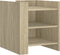 vidaXL - Nachtkastje - 45x50x50 - cm - bewerkt - hout - sonoma - eikenkleurig