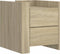 vidaXL - Nachtkastje - 45x50x50 - cm - bewerkt - hout - sonoma - eikenkleurig