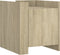 vidaXL - Nachtkastje - 45x50x50 - cm - bewerkt - hout - sonoma - eikenkleurig