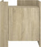 vidaXL - Nachtkastje - 45x50x50 - cm - bewerkt - hout - sonoma - eikenkleurig