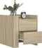 vidaXL - Nachtkastje - 45x50x50 - cm - bewerkt - hout - sonoma - eikenkleurig