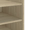 vidaXL - Nachtkastje - 45x50x50 - cm - bewerkt - hout - sonoma - eikenkleurig