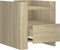 vidaXL - Nachtkastje - 45x50x50 - cm - bewerkt - hout - sonoma - eikenkleurig