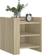 vidaXL - Nachtkastje - 45x50x50 - cm - bewerkt - hout - sonoma - eikenkleurig