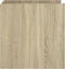 vidaXL - Nachtkastje - 45x50x50 - cm - bewerkt - hout - sonoma - eikenkleurig