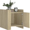 vidaXL - Nachtkastje - 45x50x50 - cm - bewerkt - hout - sonoma - eikenkleurig