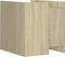 vidaXL - Nachtkastje - 45x50x50 - cm - bewerkt - hout - sonoma - eikenkleurig