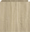 vidaXL - Nachtkastje - 45x50x50 - cm - bewerkt - hout - sonoma - eikenkleurig