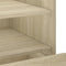 vidaXL - Nachtkastje - 45x50x50 - cm - bewerkt - hout - sonoma - eikenkleurig
