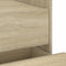 vidaXL - Nachtkastje - 45x50x50 - cm - bewerkt - hout - sonoma - eikenkleurig
