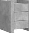 vidaXL - Nachtkastje - 45x50x65 - cm - bewerkt - hout - betongrijs