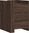 vidaXL - Nachtkastje - 45x50x65 - cm - bewerkt - hout - bruin - eikenkleurig