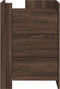 vidaXL - Nachtkastje - 45x50x65 - cm - bewerkt - hout - bruin - eikenkleurig