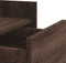 vidaXL - Nachtkastje - 45x50x65 - cm - bewerkt - hout - bruin - eikenkleurig