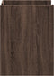 vidaXL - Nachtkastje - 45x50x65 - cm - bewerkt - hout - bruin - eikenkleurig