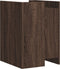 vidaXL - Nachtkastje - 45x50x65 - cm - bewerkt - hout - bruin - eikenkleurig