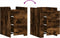 vidaXL - Nachtkastje - 45x50x65 - cm - bewerkt - hout - gerookt - eikenkleurig