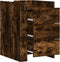vidaXL - Nachtkastje - 45x50x65 - cm - bewerkt - hout - gerookt - eikenkleurig