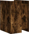 vidaXL - Nachtkastje - 45x50x65 - cm - bewerkt - hout - gerookt - eikenkleurig
