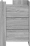 vidaXL - Nachtkastje - 45x50x65 - cm - bewerkt - hout - grijs - sonoma - eikenkleurig