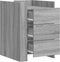vidaXL - Nachtkastje - 45x50x65 - cm - bewerkt - hout - grijs - sonoma - eikenkleurig