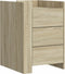 vidaXL - Nachtkastje - 45x50x65 - cm - bewerkt - hout - sonoma - eikenkleurig