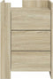 vidaXL - Nachtkastje - 45x50x65 - cm - bewerkt - hout - sonoma - eikenkleurig