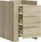 vidaXL - Nachtkastje - 45x50x65 - cm - bewerkt - hout - sonoma - eikenkleurig