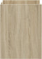 vidaXL - Nachtkastje - 45x50x65 - cm - bewerkt - hout - sonoma - eikenkleurig