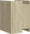 vidaXL - Nachtkastje - 45x50x65 - cm - bewerkt - hout - sonoma - eikenkleurig