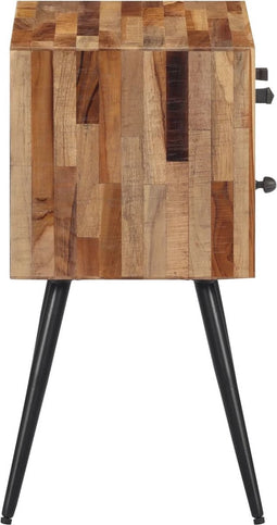 vidaXL - Nachtkastje - 47x31,5x60 - cm - massief - teakhout