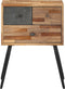 vidaXL - Nachtkastje - 47x31,5x60 - cm - massief - teakhout