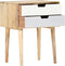 vidaXL - Nachtkastje - 47x35x59 - cm - massief - mangohout