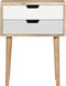 vidaXL - Nachtkastje - 47x35x59 - cm - massief - mangohout