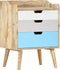 vidaXL - Nachtkastje - 47x35x63 - cm - massief - mangohout