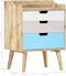 vidaXL - Nachtkastje - 47x35x63 - cm - massief - mangohout