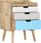 vidaXL - Nachtkastje - 47x35x63 - cm - massief - mangohout
